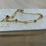 Multicolor stone bracelet