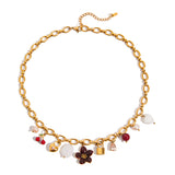 Flower Charm Necklace