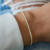 Refined Round Tennis Bracelet
