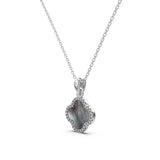 Black Mother Pearl Clover Necklace
