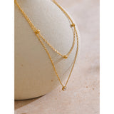 Layered Gold Diamond Necklace
