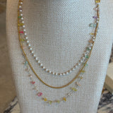 Rainbow layer necklace