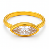 Hexagon Solitaire Ring