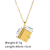 8061JN - Book Charm Necklace Copy