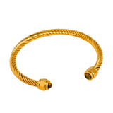 Stone Braided Bangle