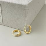 Textured Gold Hoops