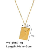 8060JN - Envelope Charm Necklace