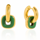 Double Ring Hoop Earrings