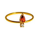 Teardrop Gem Ring