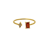 Marquise Gem Ring - Red
