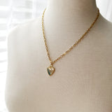 8352JN -  Love Heart Charm Necklace