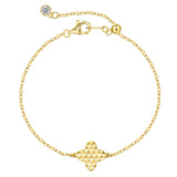 Petite Clover Charm (Silver & Gold)