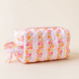 Essentials Quilted Cosmetic Pouch-Petal Parade Pink