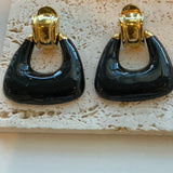 Enamel Geo earring