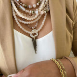 8806JN.a - Zahara Beaded Necklace in Pink