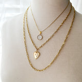 8352JN -  Love Heart Charm Necklace