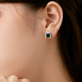 Emerald Cut Studs