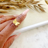 8329JR - Butterfly Adjustable Gold Filled Ring