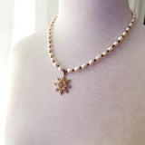 8390JN -  Zaria Pearl Beaded Necklace