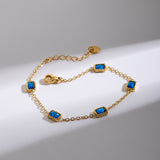 Sapphire Square Chain