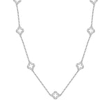 Seven Clover Station Necklace