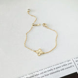Petite Clover Charm (Silver & Gold)