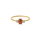 Chevron Gold Band - ring