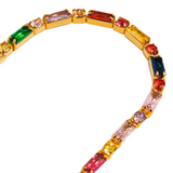 Multicolor CZ Chain Bracelet