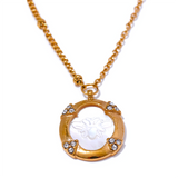 Halo Crystal Bee Pendant