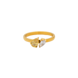 Crisscross Gem Ring