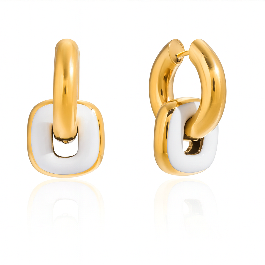 Double Ring Hoop Earrings