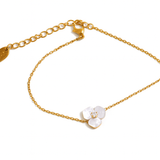 White Shell Flower Pendant Bracelet