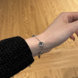 Square Silver Charm