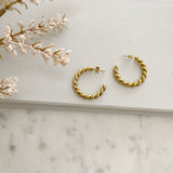 8837JE - Talley Gold Filled Hoop Earrings
