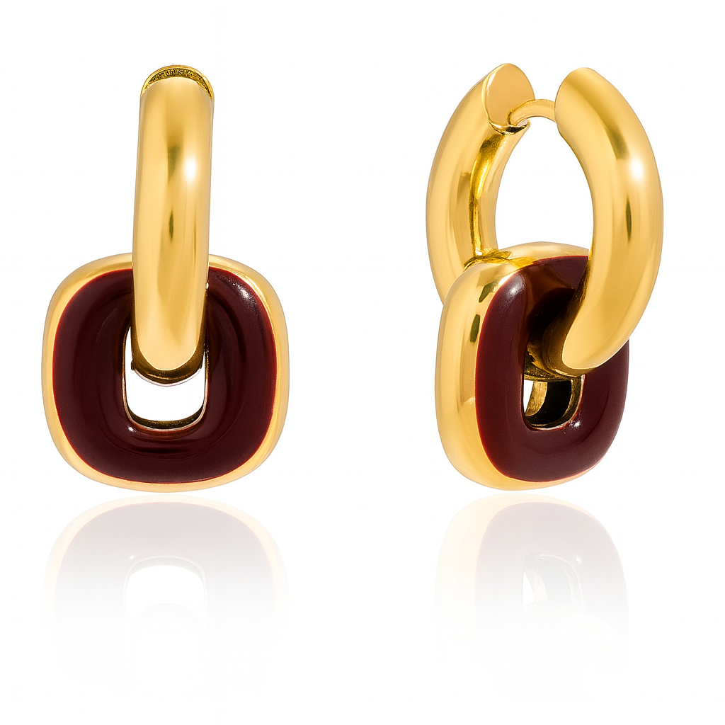 Double Ring Hoop Earrings
