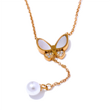 Butterfly Pearl Pendant