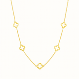 Seven Clover Station Necklace