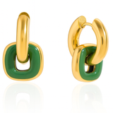 Double Ring Hoop Earrings