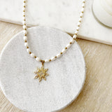 8390JN -  Zaria Pearl Beaded Necklace