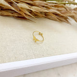 8328JR - Butterfly Mini Adjustable Gold Filled Ring