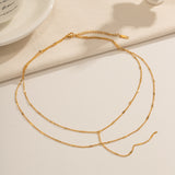 Dainty Y Layer Necklace