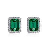 Emerald Cut Studs