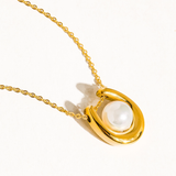 Barn Horseshoe Pearl Necklace