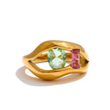 Green and Pink Ring