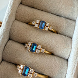 Dainty Blue Stone Ring