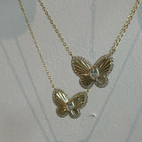 Butterfly gold necklace