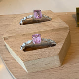Pink emerald cut